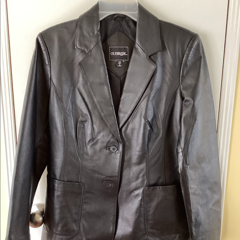 Leather Blazer style Dress Jacket - Perfect